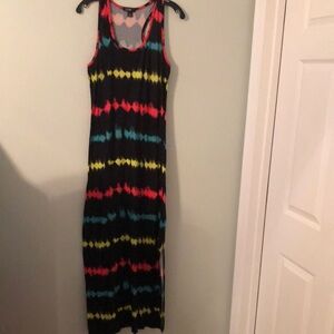 Colorful Tie-Dye Maxi Dress